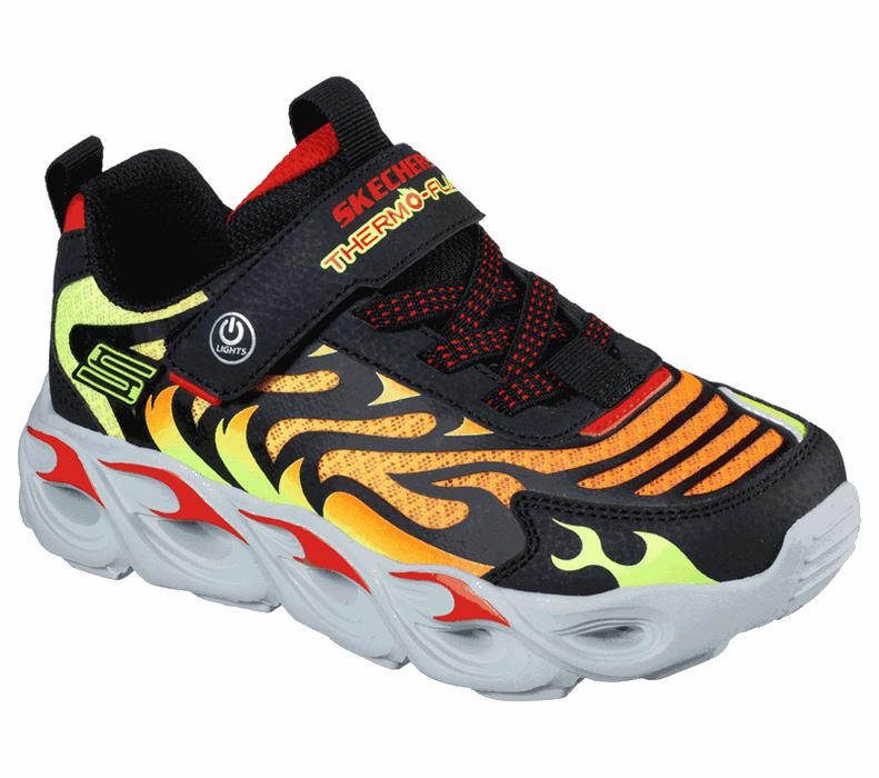 Skechers S Lights: Thermo-Flash - Boys Sneakers Black/Red [AU-MI7772]